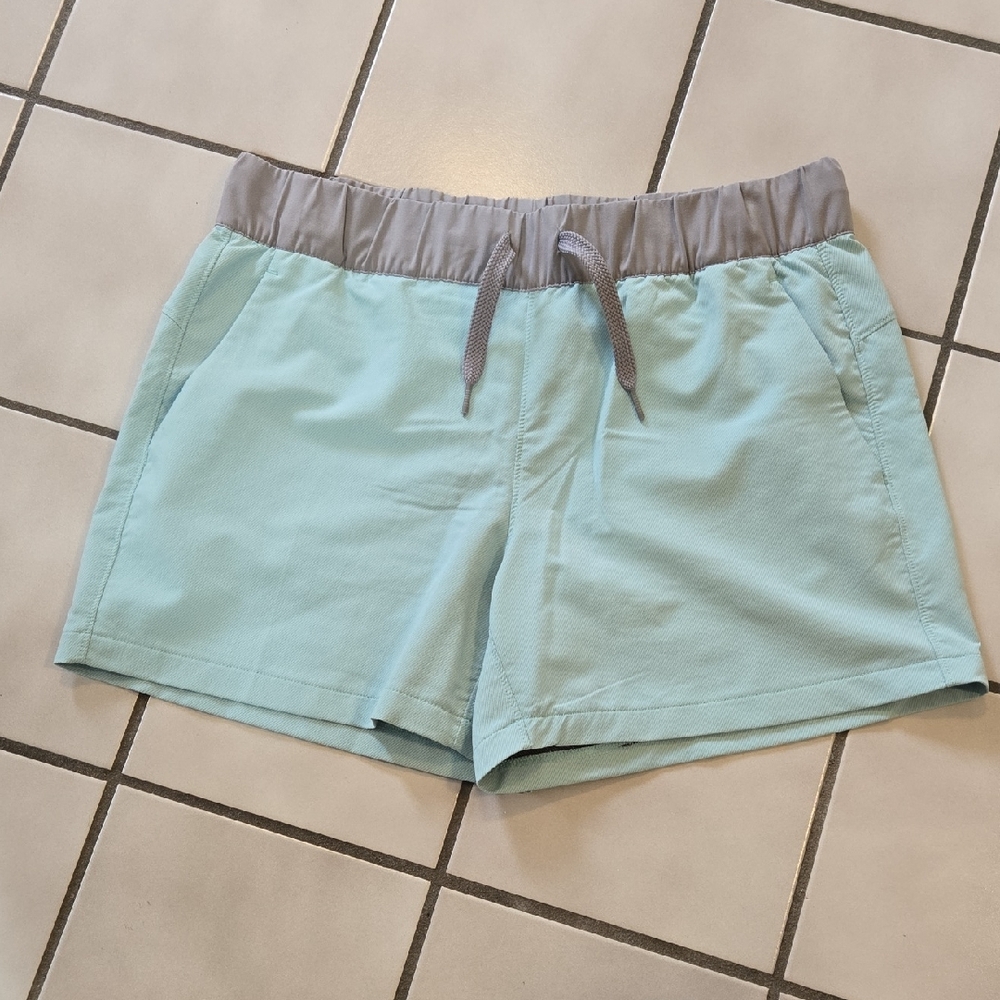 Free Fly Apparel Athletic Shorts Blue and Gray Lightweight Design